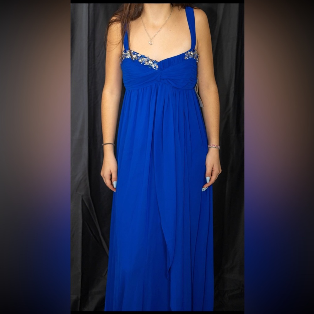 Royal blue prom dress